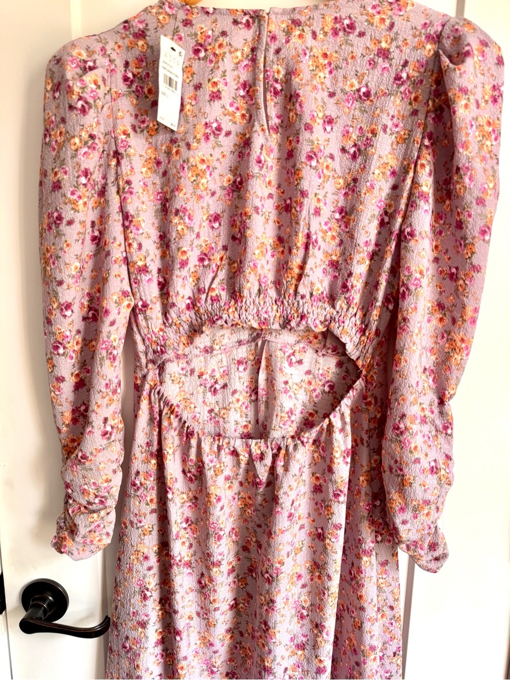 NWT ASTR The Label Purple Floral Midi Size Large - Picture 6 of 12